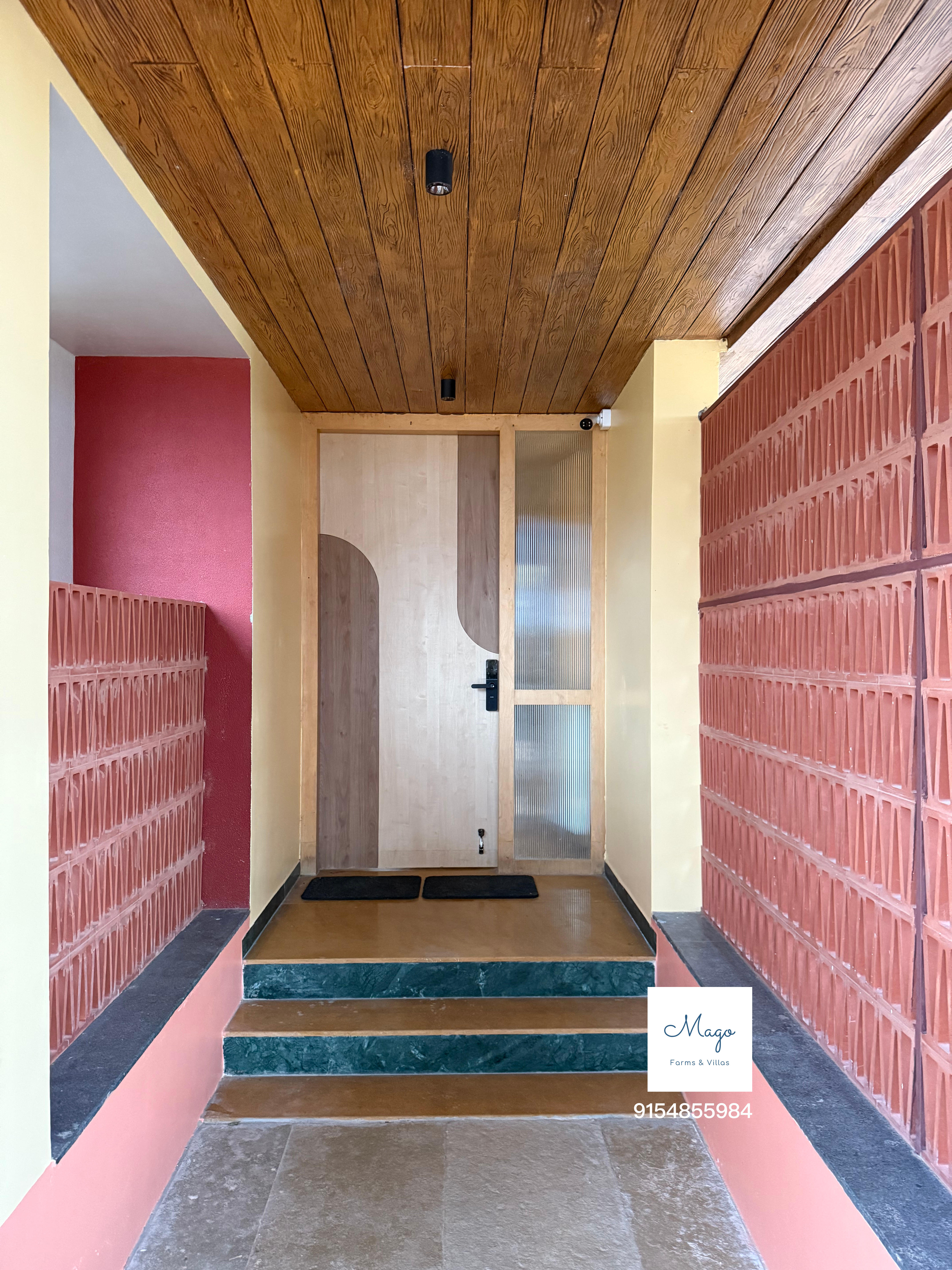 Entrance corridor and front door